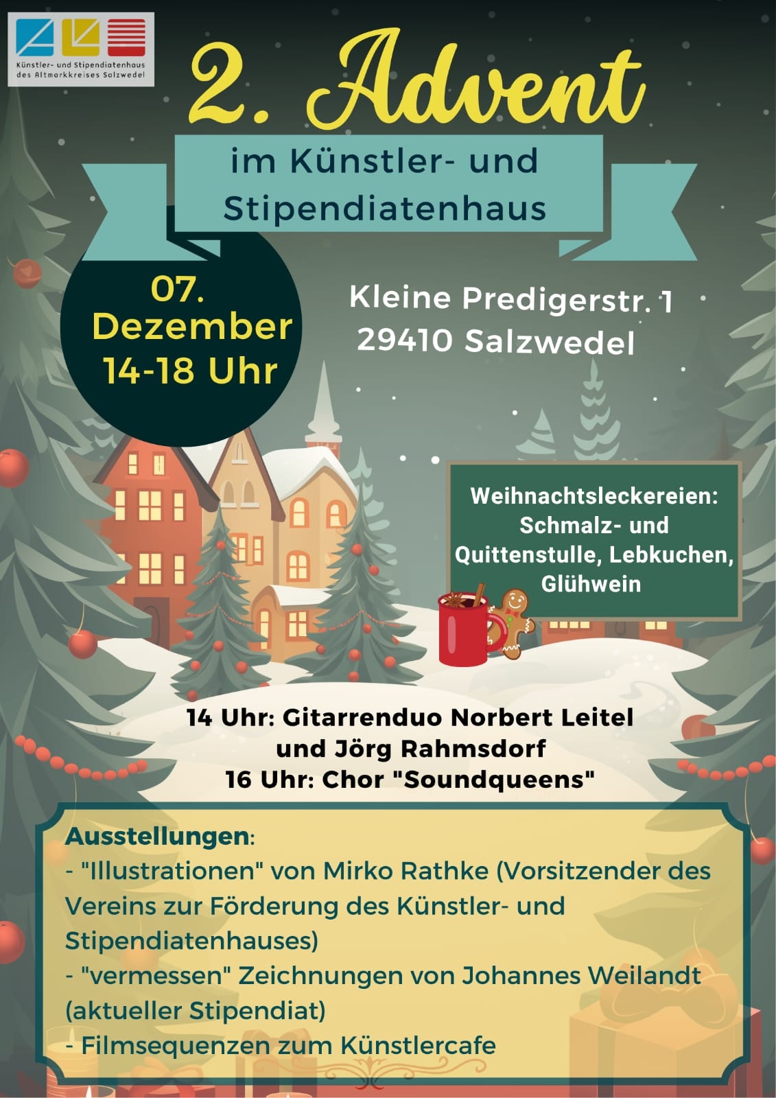 Flyer 2. Advent mit Veranstaltungsankündigungen