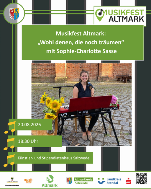 Flyer zum Konzert mit Sophie-Charlotte Sasse_@AMK